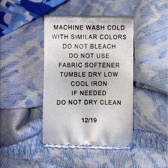 IBKUL Top Mock Neck Short sleeve Preppy Golf Tennis PickleBall Liz Denim Blue - Picture 6 of 11